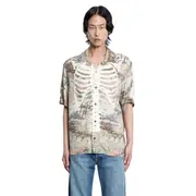 [KAPITAL] Rayon KAMEKAMEHA Aloha Shirt Brown
