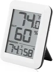 Wirel Digital Hygrothermograph Hygrometer Indoor Thermometer Temperature and Humidi Gauge Room Thermometer Humidi Meter with Display