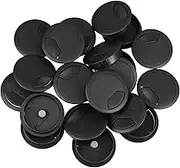 jojofuny 21pcs Round Wire Hole Covers for Desk Computer Desk Grommets Cable Management Abs Plastic