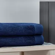 Bedding King 100% Pure Egyptian Cotton Bath Sheet - Navy Blue