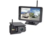 Elinz Digital Wireless 7" Monitor DVR 2.4Ghz Solar Magnetic 1080P Backup Rear Front Camera Kit