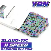 YBN SLA110-TIC (RainBow Plating) hollow 11 Speed Chain Shimano Sram Campagnolo