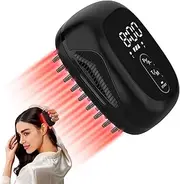 HaSoCare Laser Comb for Hair Growth, Red Light Therapy, 650nm Wavelength, Promotes Hair Regrowth, Prevents Loss, Unisex Adult, Black
