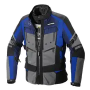 Spidi 4 Season Evo H2Out Motorcycle Textile Jacket, black-blue, Size M for Men Black Blue