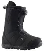 BURTON Men's Moto Boa Snowboard Boots 2023 Black Size 8 Snowboarding Boot