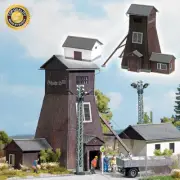 HO scale Busch 1476 MINE HEAD KIT with Tower & Machine House SHIPS from CHICAGO