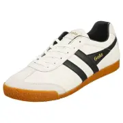 Gola Harrier Mens Classic Sneakers in White Black - 9 US