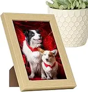 4x6 Picture Frames Small Picture Frame | Unobstructed Photo Display Stand and Thin Edge Picture Frame Wall Mount for Family Home Decor