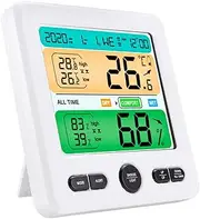 Home Temperature Monitor Wall Thermometers Indoor Digital Temperature Gauge for Space