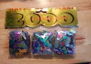 Vintage Foil Confetti New Years 2000 unique party favors/Throwback Party