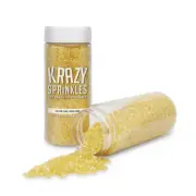 Yellow Pearl Sugar Sand | Krazy Sprinkles by Bakell®