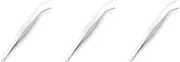 Kitchen Tongs,Cooking Tongs,Grips Tongs,Food Tongs,Salad Tongs,3 Set of Tea Tweezers Food Stainless Steel Tea Folder Lightweight Clips Good Fixation Great Control Food Grade Clamps Kitchen Tongs