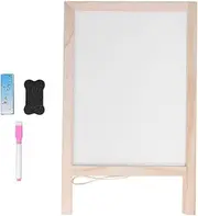 Respicefinem Standing Easel Folding Large Capacity 25x40cm Double Sided Panel Poplar Wood Construction with Accessories