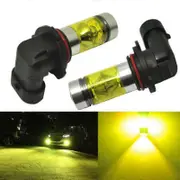 New 2x 9005 H10 9145 3000K Yellow 100W LED Headlight Bulbs Kit Fog Light yellow black red