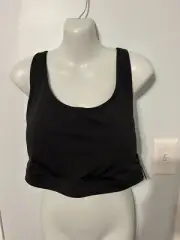NWT Ideology Medium Impact Dark Black Sports Bra Plus Size 3X