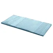 Home Bedding Cool Gel 7-zone Memory Foam Mattress Topper w/Bamboo Cover 5cm - Single