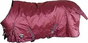 840D Horse Turnout Waterproof Medium-Weight Winter Blanket Burgundy 59EE01
