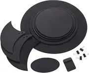 10PCS Drum Pad Drum Mute Pads Bass Drum Practice Pad Five Drums Three Cymbals Jazz Drum Silencer Pad Drumming Practice Pad Set