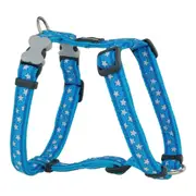 Dog Harness by Red Dingo Style Turquoise Star White 3761 Cm