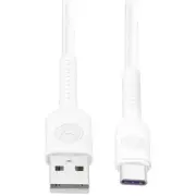 Bonelk 2m Long-Life Easy Grip USB-A to USB-C Cable 60W (White)