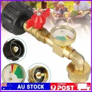 Upgraded Propane Refill Adapter 20lb to 1lb Converter with Gauge Control Valve✔