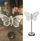 Butterfly Nightlight Bedside Table Lamps Acrylic Texture for a Whimsical Touch