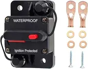 Audio Circuit Breaker - Car Stereo Inline Fuse Holders Inverter | Automotive Current Overload Protection Switches for Stereo