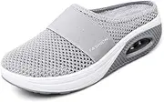 Diabetic Air-Cushion Slip-On Walking Shoes, Orthopedic Diabetic Slippers, with Arch-Support for Women