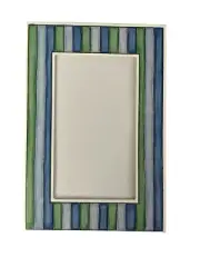 MINI BLUE/GREEN STRIPE Die-Cut “Frame Ups” FRAME(3-1/4”x 4.5”) My Minds Eye•Line