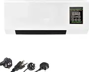 Climafy Air Conditioner 2025 - Portable Wall-Mount 2-in-1 System, Super Quiet Cooling/Heating w/Fast Installs, No Perm Install Needed for Rooms, Offices, Dorms (A)