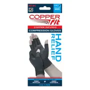 Copper Fit Muscle And Joint Support Adjustable Compression Gloves - Small/Medium
