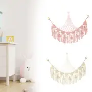 Stuffed Toy Net Hammock with Star Light Portable Plush Toy Hammock Space tervp