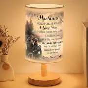 Valentine Lamp for Husband and Wife - Fishing Table Lamp for Anniversary, Bir...
