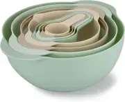 Nesting Bowls with Measuring Cups Colander and Sifter Set - Includes Mixing Bowl