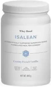 - Isalean - Whey Protein Powder - 14 Servings - 1 X 840 Grams - French Vanilla