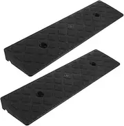 SOLUSTRE Climbing Mat 2pcs Threshold Ramp for Curbs Wheelchair Accessible Simple Installation for Cars and Scooters