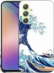 [GlamCase] for Samsung Galaxy A54 5G, Samsung Galaxy A54 5G Case - Great Wave Design Printed Sleek Cute Plastic Hard Protective Designer Back Phone Case/Cover for Samsung A54 5G