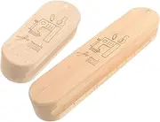 BATHVEVE Wooden Quilting Set Tailors for Ironing Pressing Tool with Scale Sewing Tools and Gadgets for Fabric