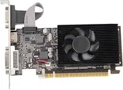 GT610 1GB DDR3 Graphics Card, PCI Express 2.0 x16, DVI VGA HD Multimedia Output, 64 bit Game Graphics Card with Silent Cooling Fan