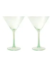 [Maxwell & Williams] Glamour Martini Glass 230ml Set of 2 Gift Boxed in Green