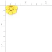 JABC button #2289.t - Tiny Daffodil