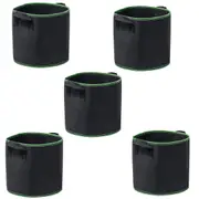 Plant Grow Bag Fabric Pots 5Gallon Home Garden Planter Bags Premium Breathable Natural Reinforced Non-Woven Felt Home Idea