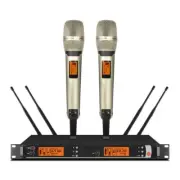 Pro UR24D Digital Wireless Microphone 2 SKM9000 Mic DJ Karaoke UHF System