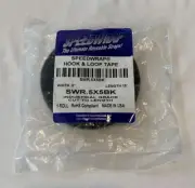 SPEEDWRAP Hook & Loop Tape 1/2” x 15’ Cable Wrap Tie Black Cut & Reuse
