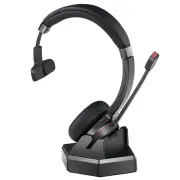 Wireless UC/Teams Mono Bluetooth Ver 5.2 Office Headset with Charging Stand