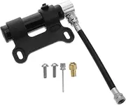 Sosoport Bicycle Pump Portable Mini Bike Pump Road Bike Pump Bike Pump Aluminum Mini Bike Accessories Bike Pump Adaptor Mini Hand Pump Bicycle Air Pump Black Aluminum Alloy