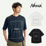 【NANGA】DRY MIX FRAME LOGO TEE 男(速乾抗UV短袖T恤)