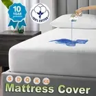 2022 100%Cotton Mattress Protector Waterproof Single/ Double /Queen/ King /KS