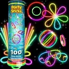 PartySticks Bulk Party Supplies 205 Piece Glow in The Dark 100 Glow Sticks wi...