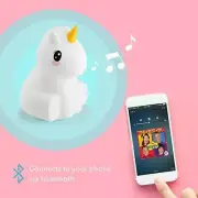 Unicorn Glowing Nursery MultiColor Night Light with Bluetooth Speaker Baby Gift